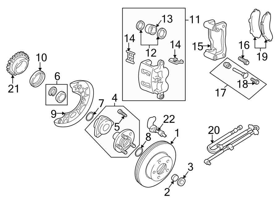 Mazda B3000 Wheel Hub O-Ring. 4WD, Inner - ZZP033086B | Mazda Online ...