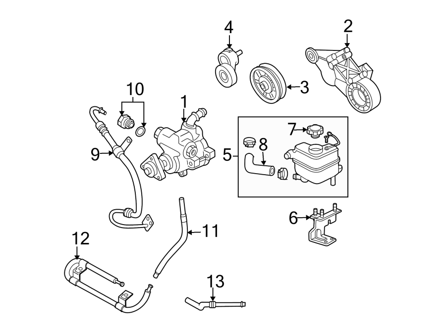 Mazda B4000 Accessory Drive Belt Idler Pulley - 1F9032700 | Mazda ...