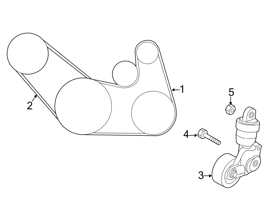 Mazda 3 Belt tensioner. Drive Belt Tensioner. Drive Belt Tensioner