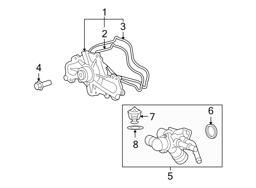 mazda cx 9 water pump