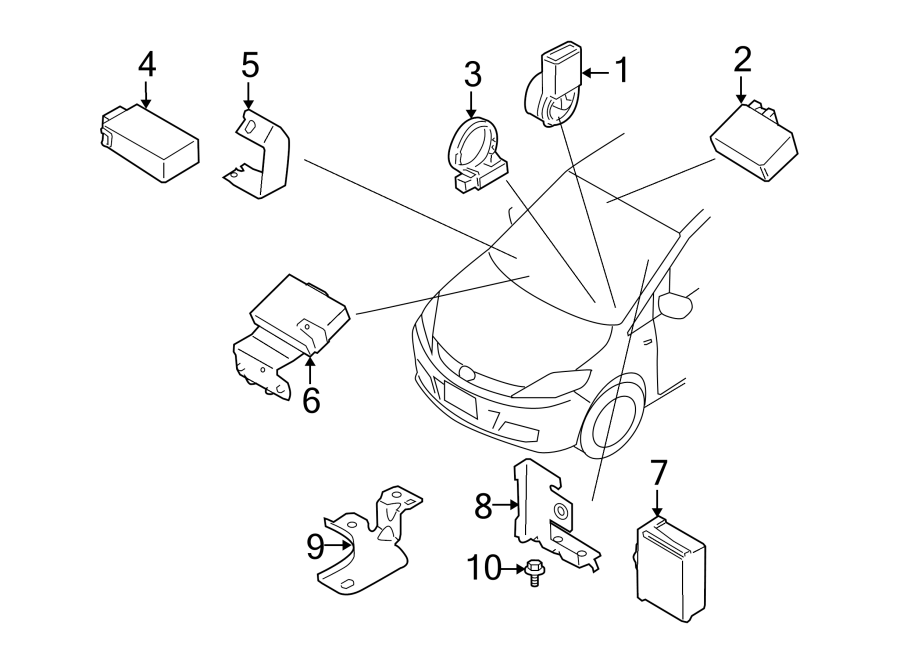 Mazda 6 Keyless. Module. Entry. Keyless Entry Module EG24675DZB