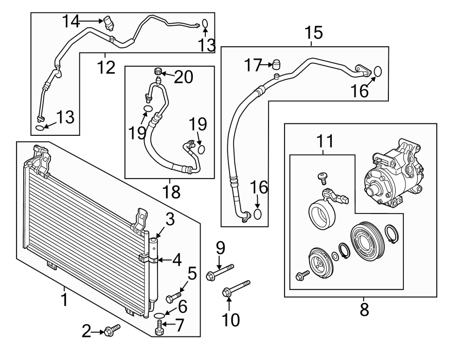 Mazda CX5 Conditioning. Liquid. Hose. Air. (a/c). 2.2 liter diesel. 2.