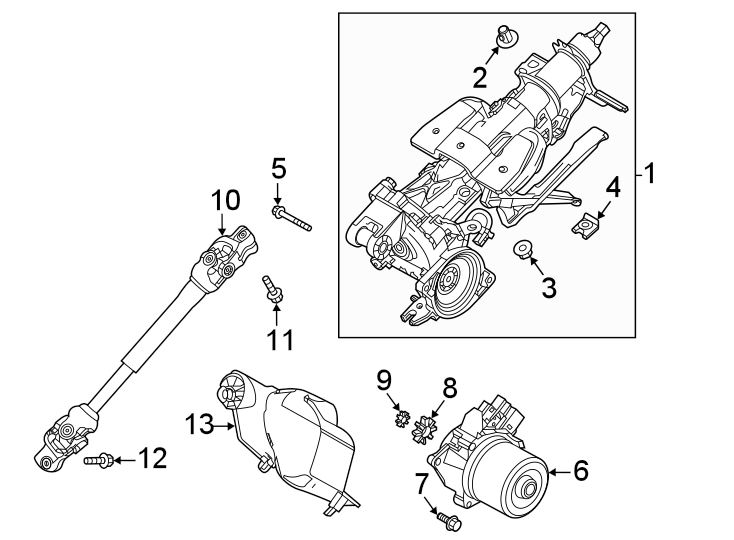 2020 Mazda CX-30 Steering Column Tilt Motor - DFR56788ZA | Mazda Online ...